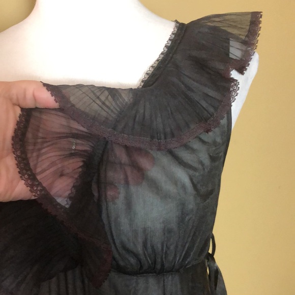 VINTAGE 60’s MOVIESTAR brand Size 36 Wicked Sexy BabyDoll Transparent Pleats USA - Picture 14 of 16